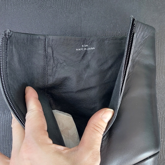 Rebecca Minkoff Black Ankle Boots with Gold Buckles - Picture 8 of 16